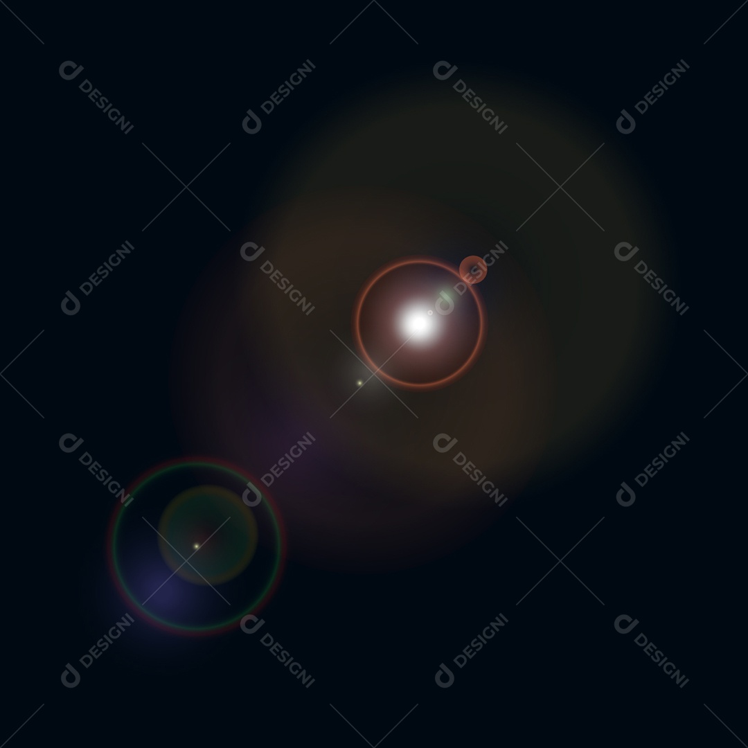 Lens Flare Reflexos de Luz Feixe Vetor JPG + AI Editável