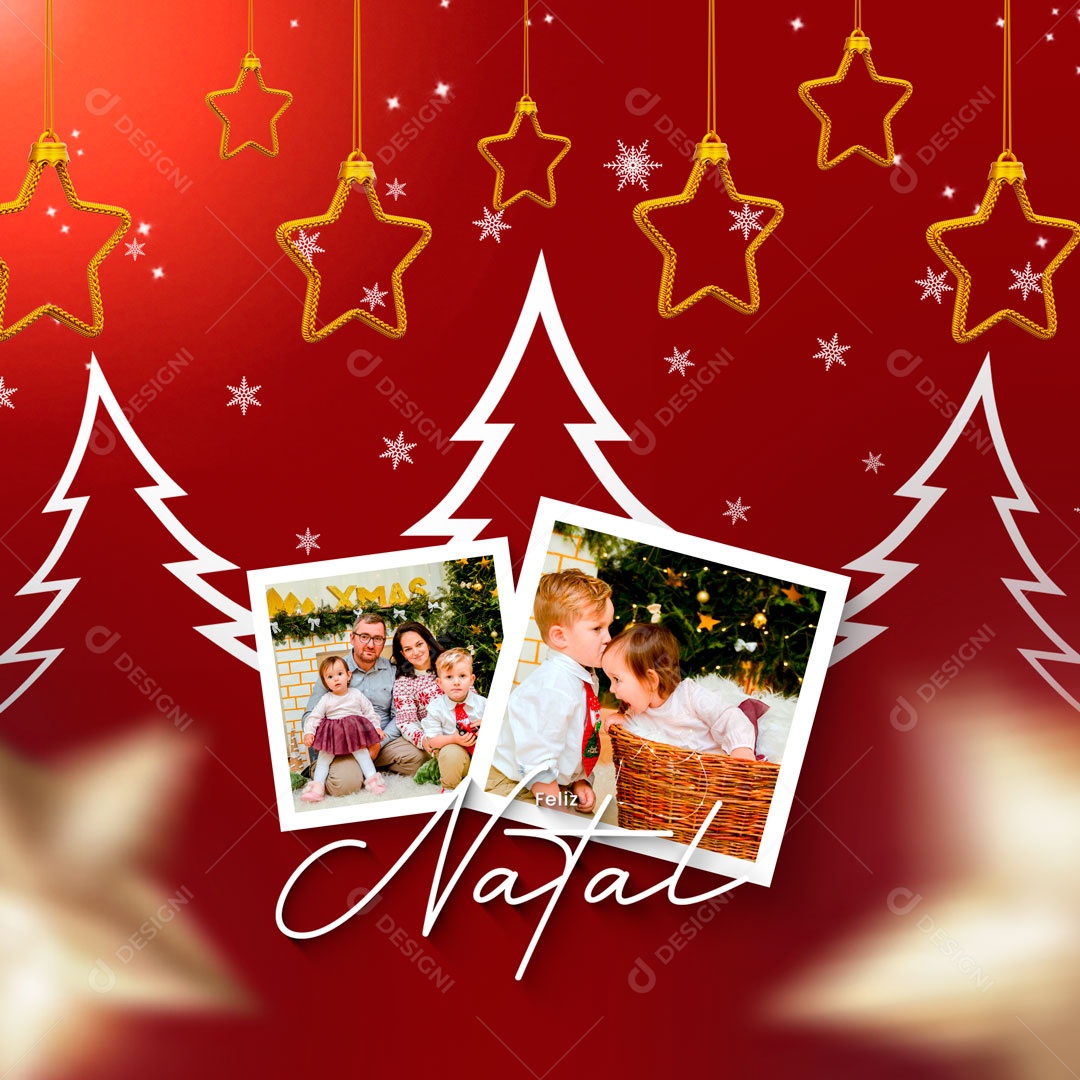 Feliz Natal Deixe-se Contagiar Pela Energia do Natal Social Media PSD Editável