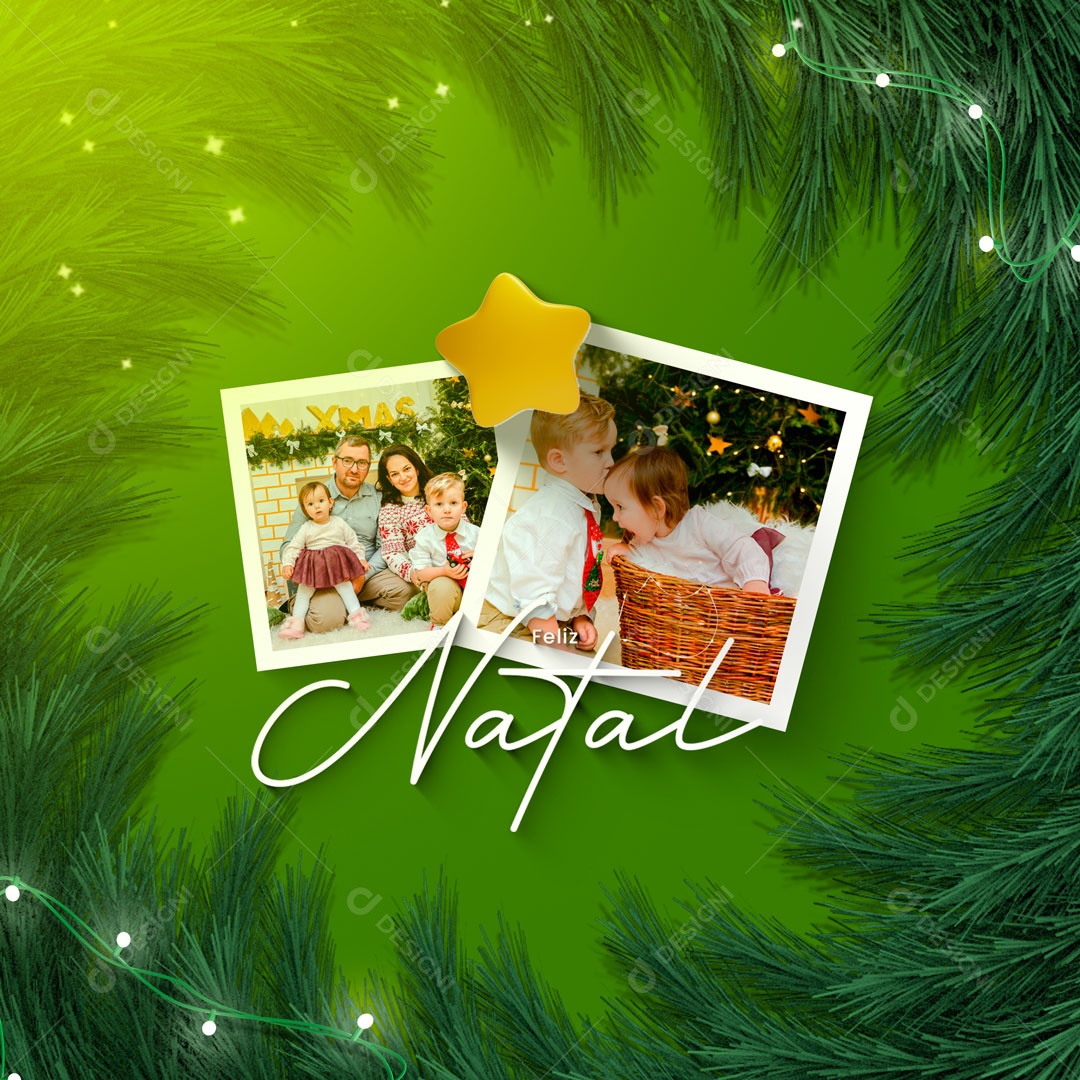 Desejo Todos um Feliz Natal Repleto de Paz e Amor Feliz Natal Social Media PSD Editável