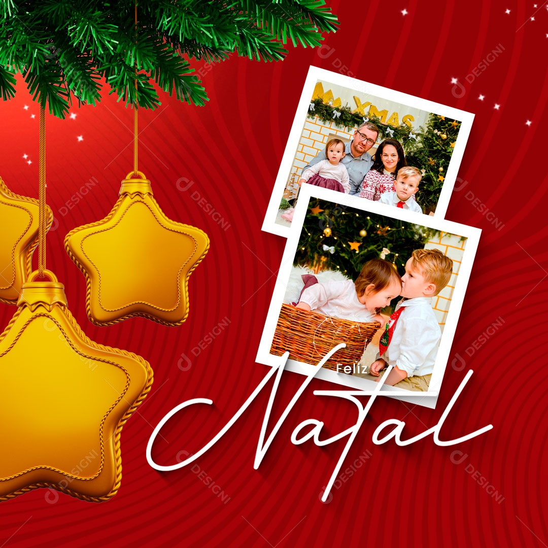 Feliz Natal Deixe-se Contagiar Pela Energia do Natal Social Media PSD Editável