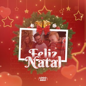 Feliz Natal 25 de Dezembro Social Media PSD Editável