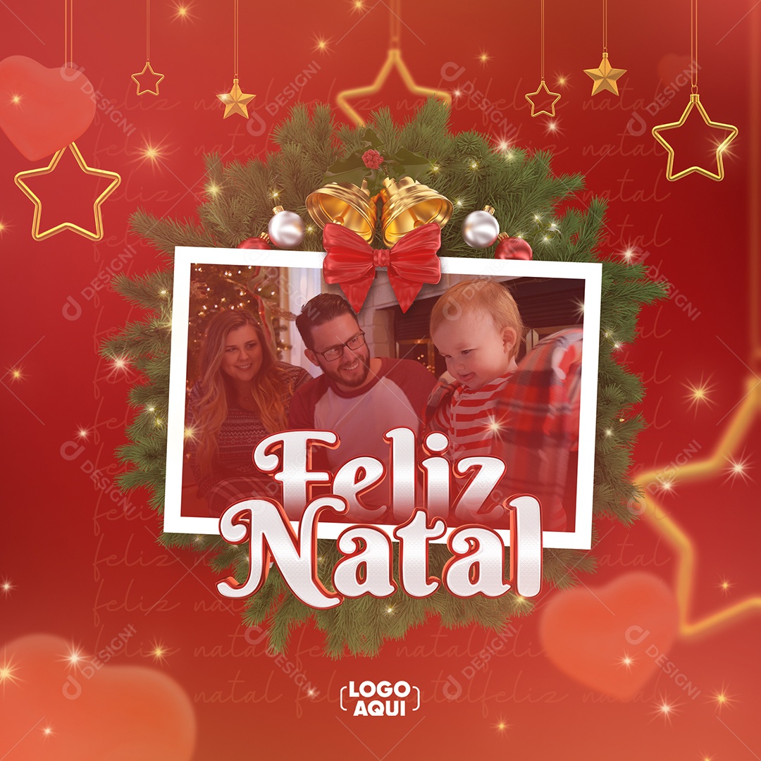 Merry Christmas December 25th Social Media Editable PSD