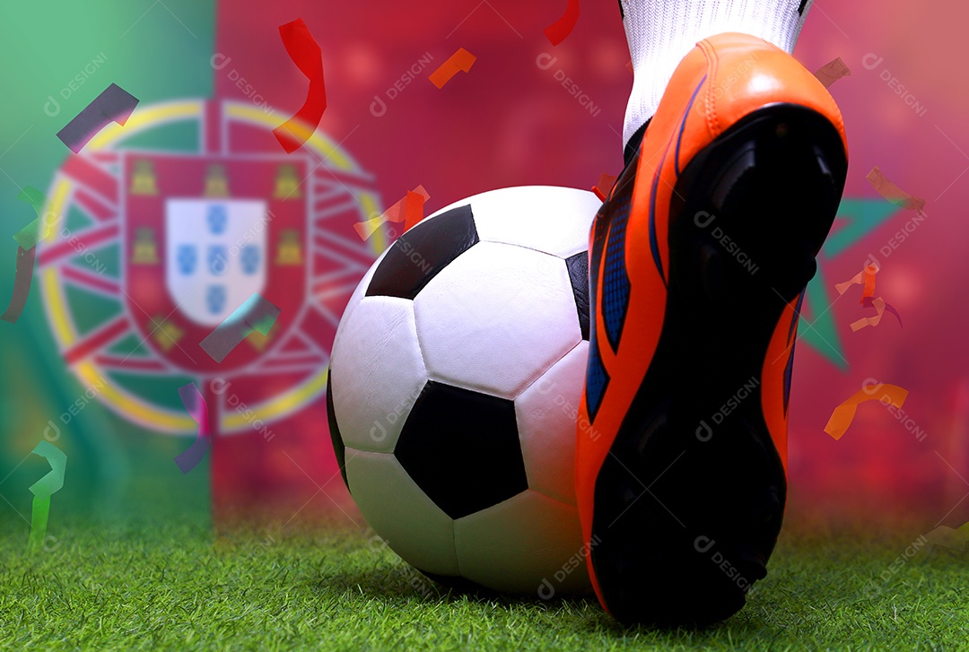 Competição da Taça de Futebol entre a seleção nacional de Marrocos e a seleção portuguesa.