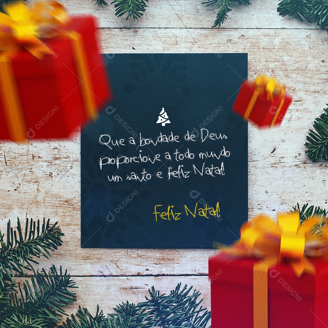 Que a Bondade de Deus Proporcione Feliz Natal Social Media PSD Editável