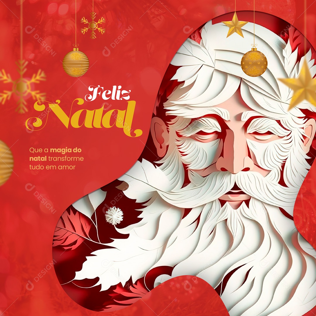 Social Media Que a Magia da Noite Transforme Seus Sonhos Em Realidade Feliz Natal PSD Editável