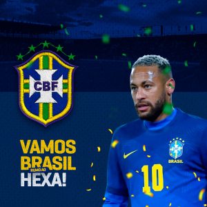 Vamos Brasil Rumo Ao Hexa Brasil x Croácia Copa do Mundo Neymar Social Media PSD Editável