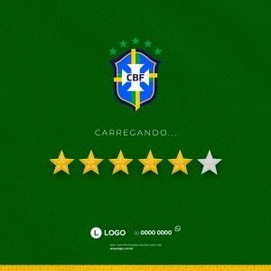 Brasil x Croácia Rumo ao Hexa Quartas de Final Copa do Mundo Social Media PSD Editável