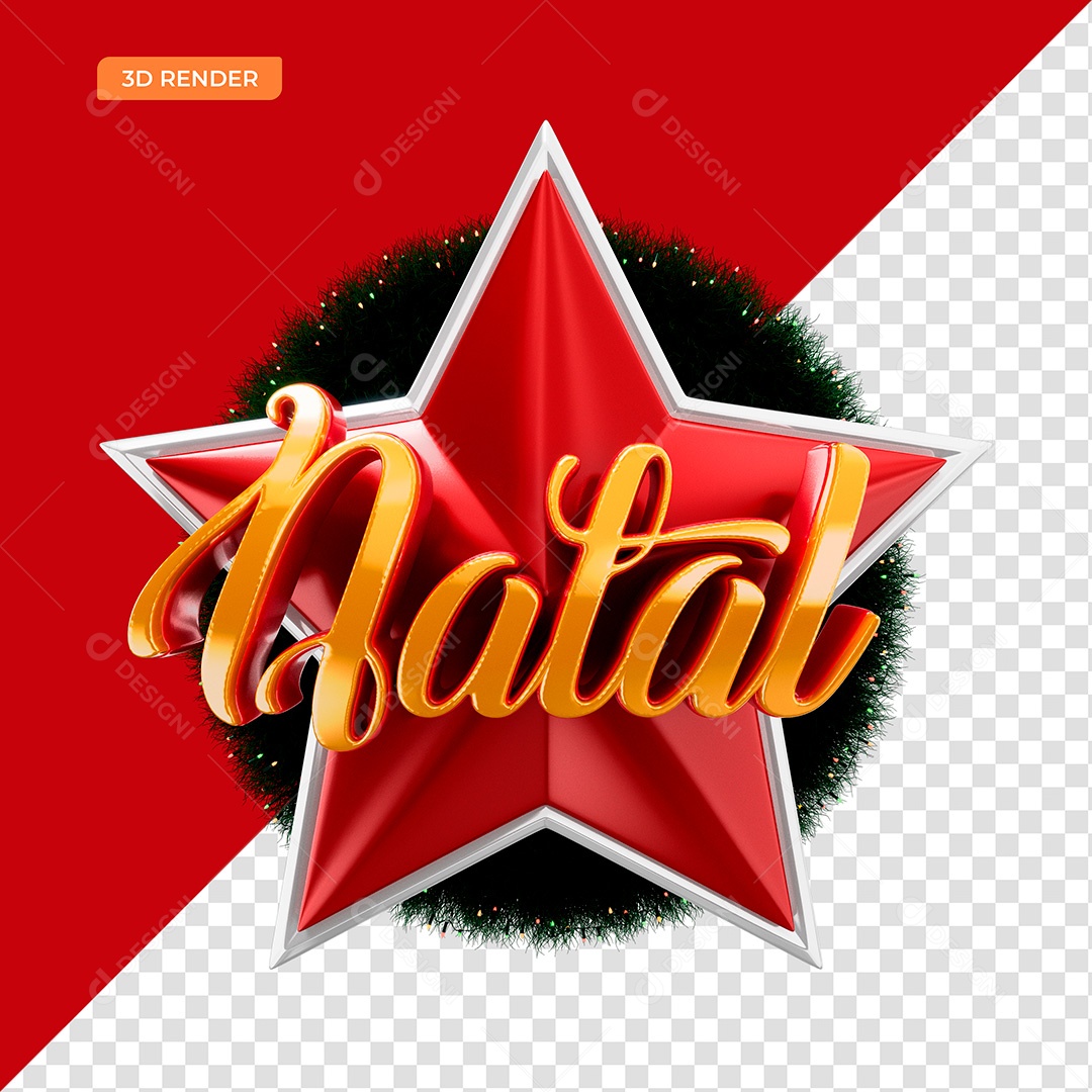 Selo 3D Natal PSD