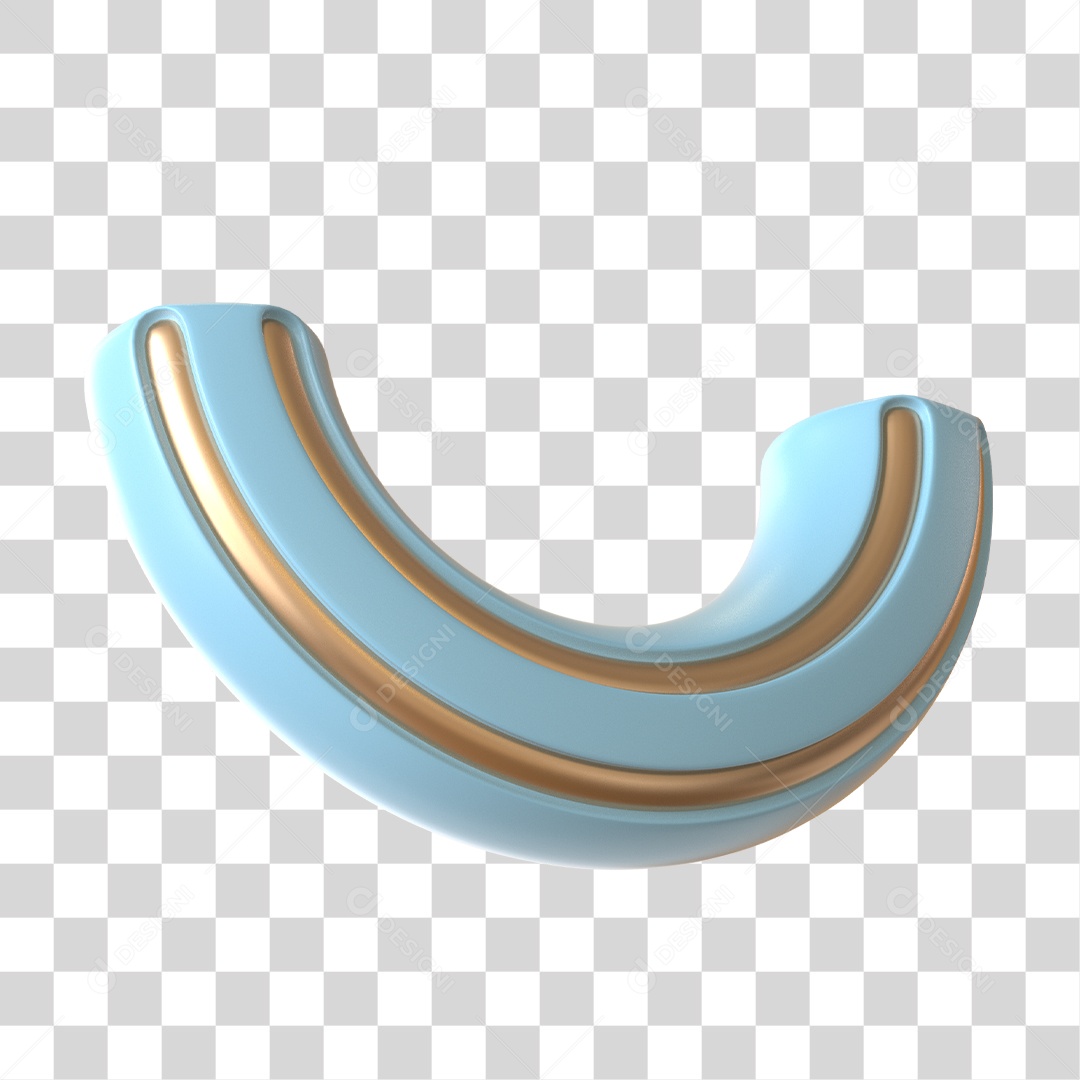 Elemento 3D Para Composição Forma Geométrica Abstrata PNG Transparente