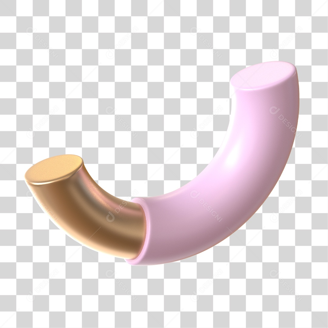 Elemento 3D Para Composição Forma Geométrica Abstrata PNG Transparente