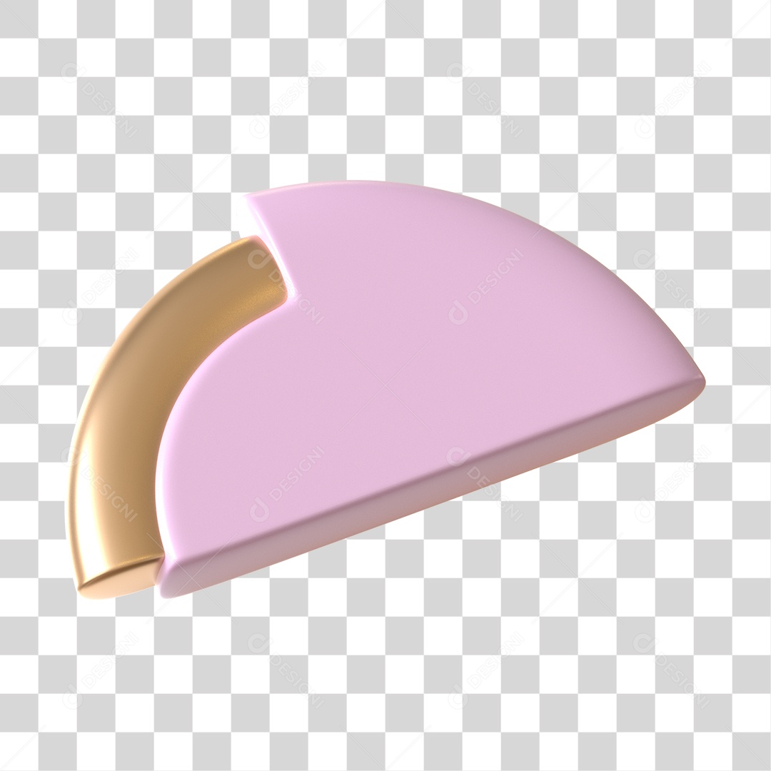 Elemento 3D Para Composição Forma Geométrica Abstrata PNG Transparente