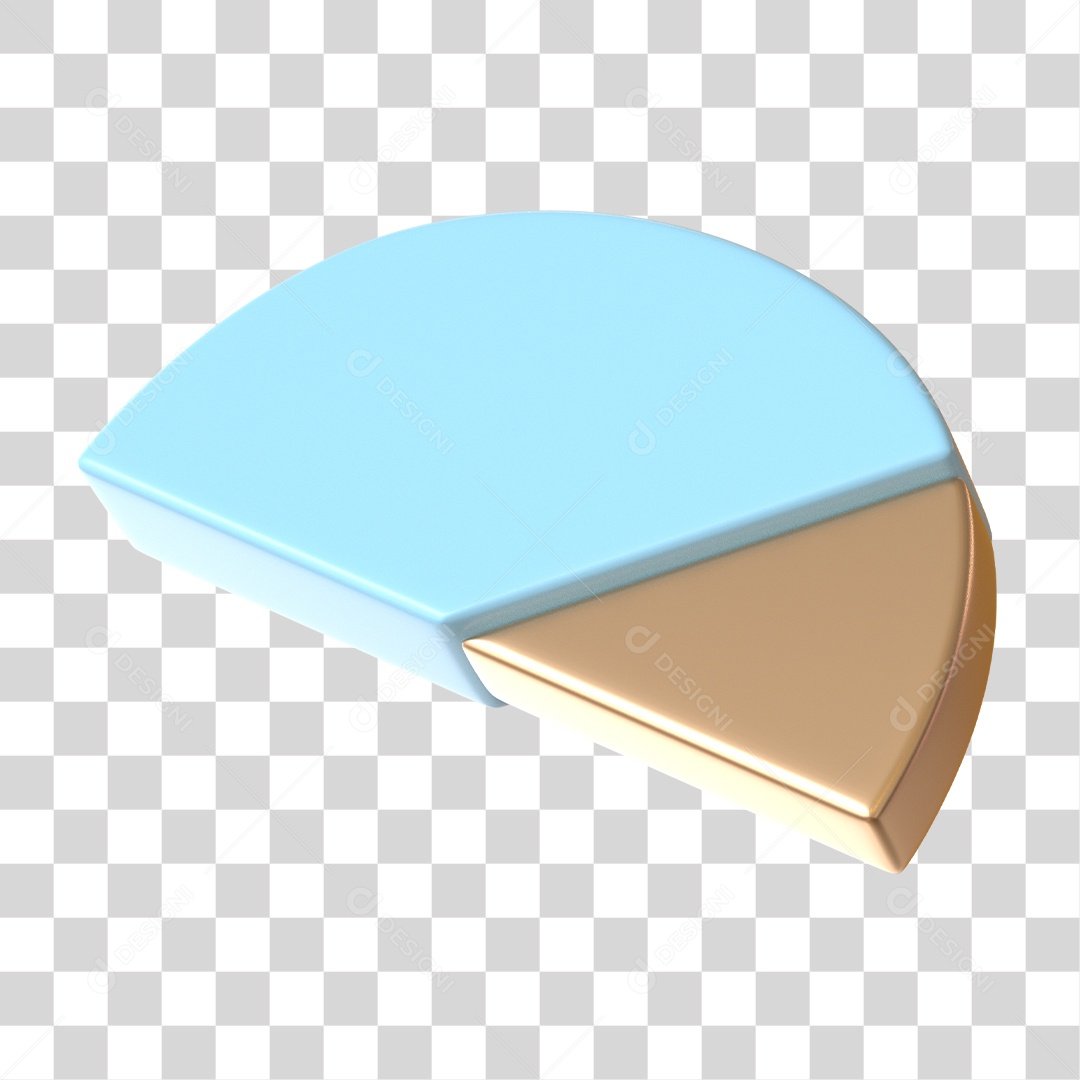 Elemento 3D Para Composição Forma Geométrica Abstrata PNG Transparente