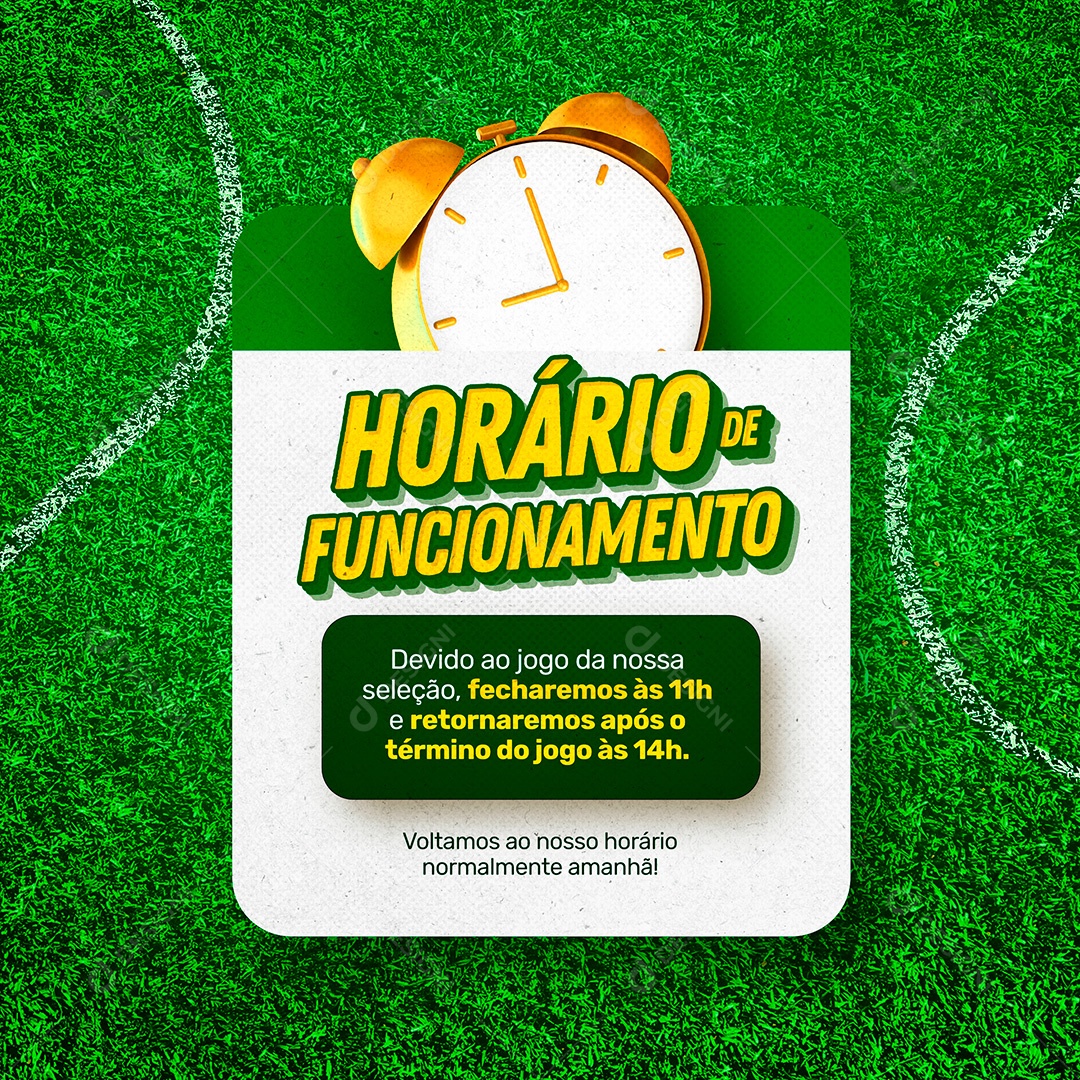 Post De Horário de Funcionamento Copa do Mundo