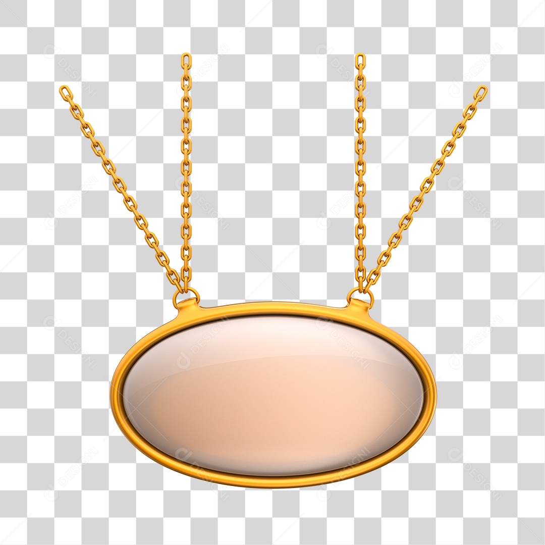 Painel Prata e Dourado Elemento 3D PGN Transparente