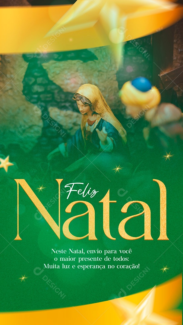 Post Feliz Natal Stories PSD Social Media PSD Editável