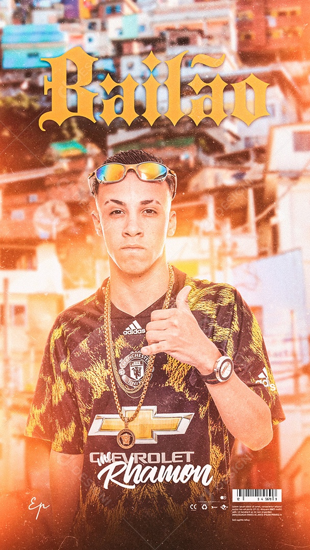 Flyer Show MC Rhamon Story Social Media PSD Editável