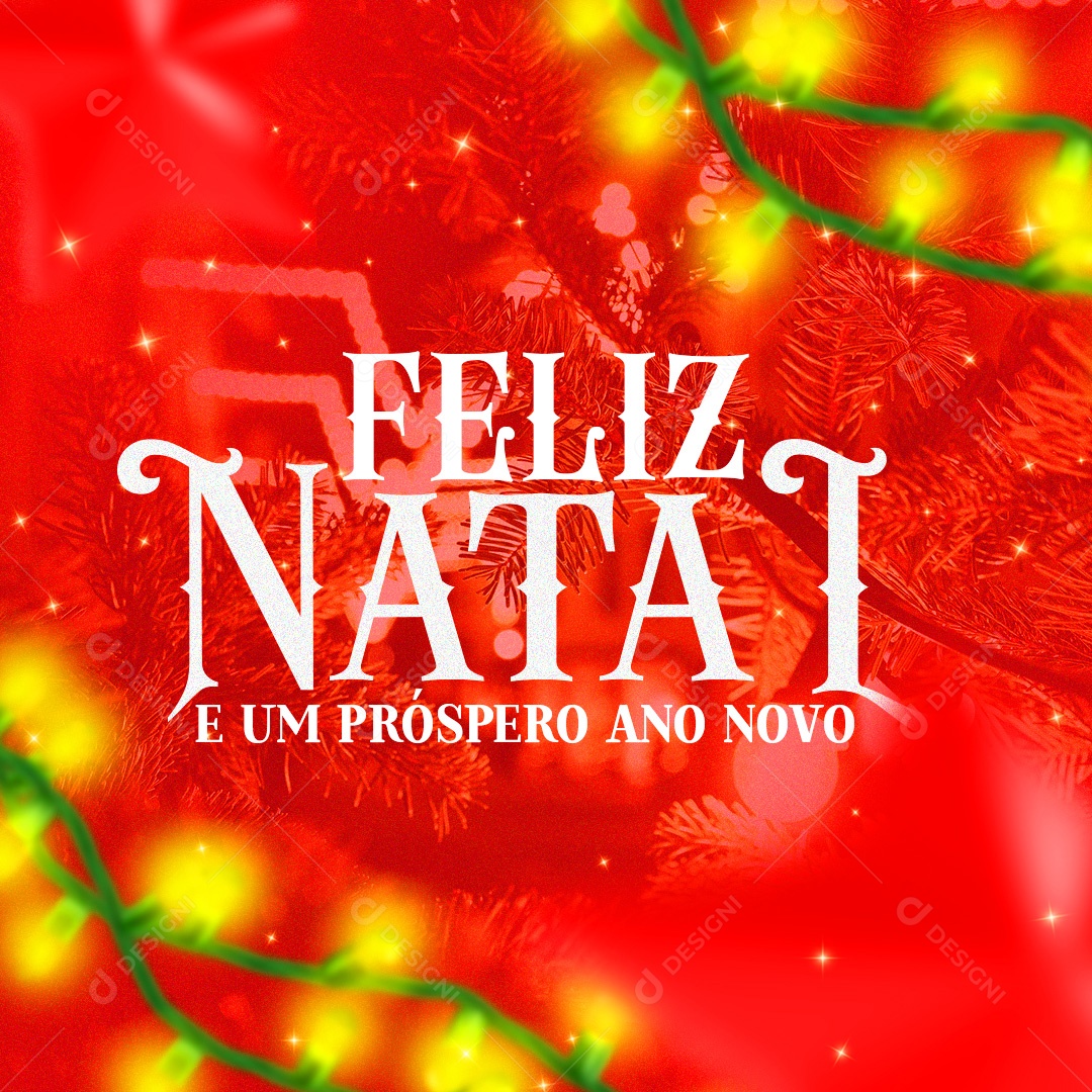 Post Feliz Natal PSD Social Media PSD Editável