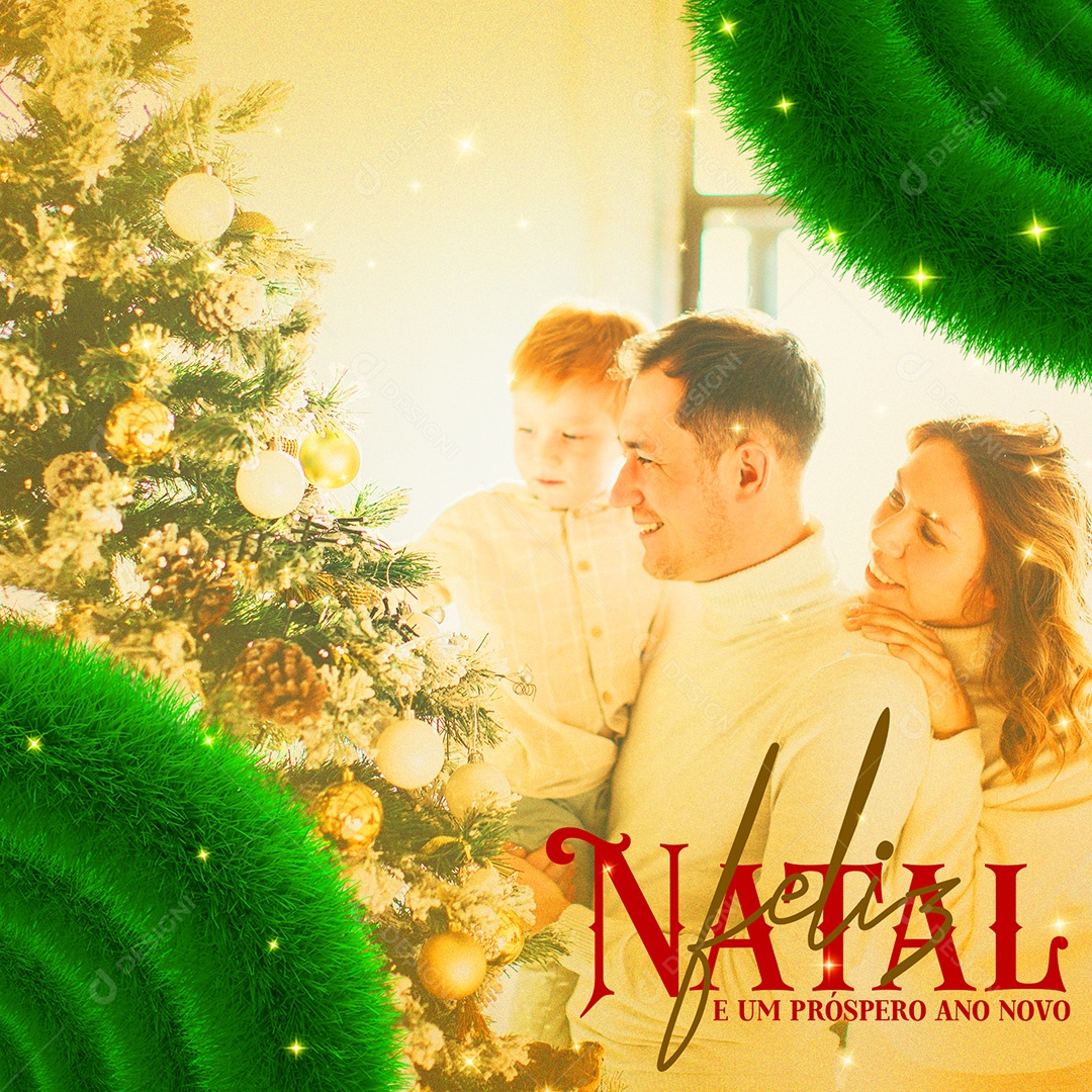 Post Feliz Natal PSD Social Media PSD Editável