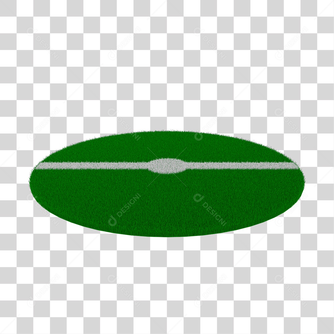 Campo de Futebol 3D Elemento PNG Transparente