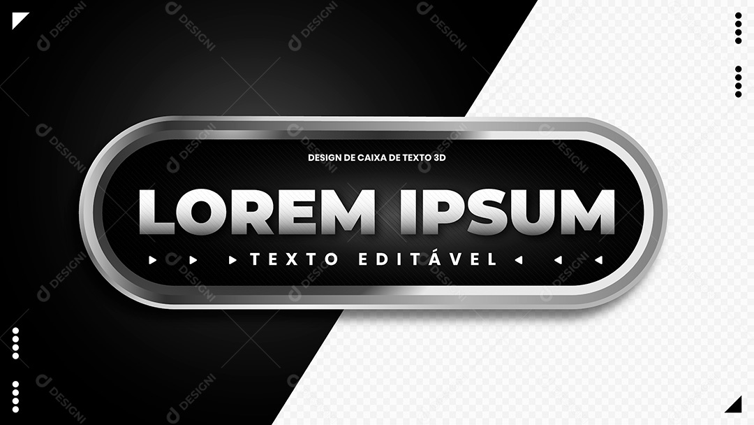 Elemento Vetorial Caixa de Texto EPS Editável