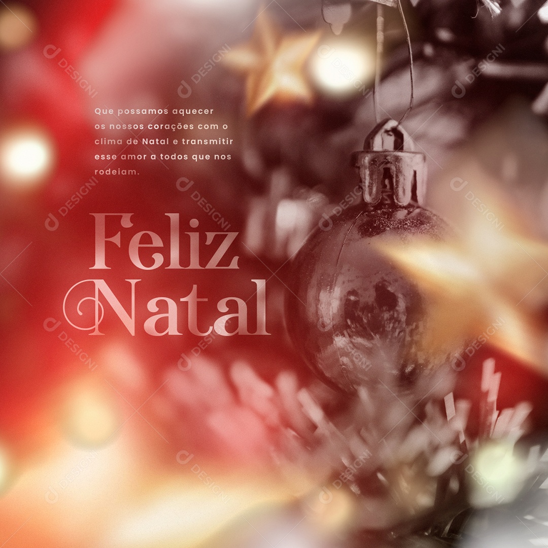 Que Possamos Aquecer os Nosso Corações Feliz Natal Social Media PSD Editável