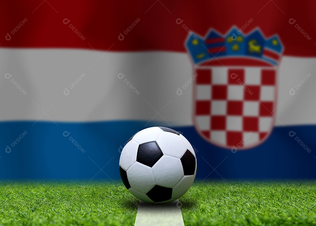 Competição da Copa de Futebol entre a Holanda nacional e a Croácia nacional.