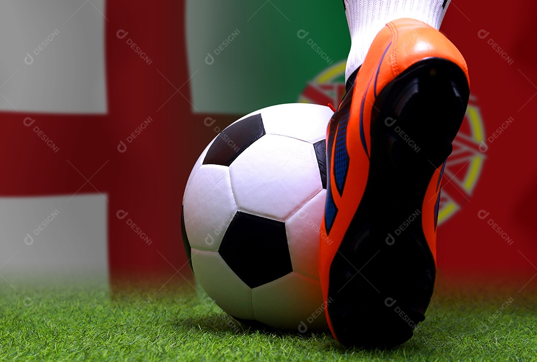 Copa de Futebol entre a seleção nacional da Inglaterra e a seleção nacional do Marrocos.