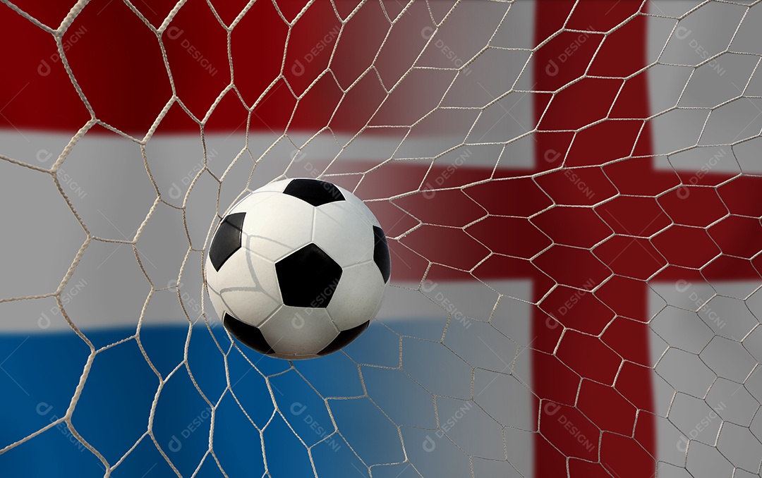 Competição da Copa de Futebol entre a Holanda nacional e a Inglaterra nacional.