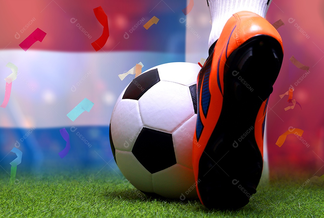 Competição da Copa de Futebol entre a Holanda nacional e a França nacional.