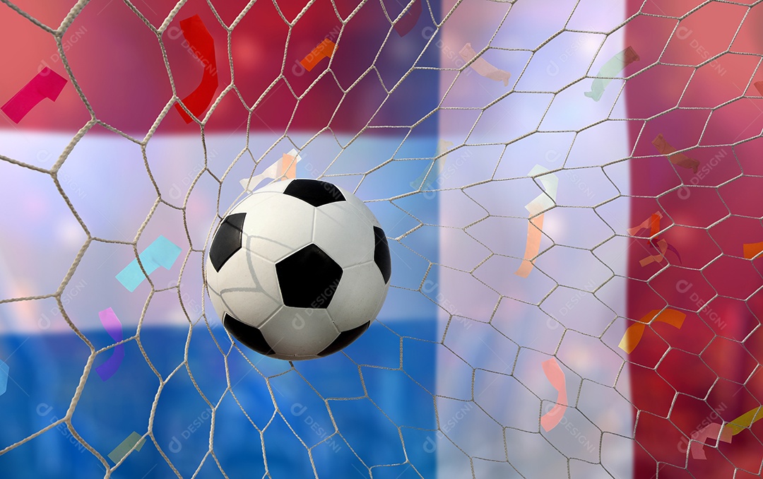 Competição da Copa de Futebol entre a Holanda nacional e a França nacional.
