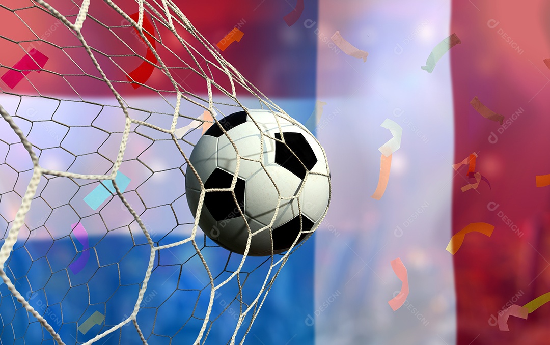 Competição da Copa de Futebol entre a Holanda nacional e a França nacional.