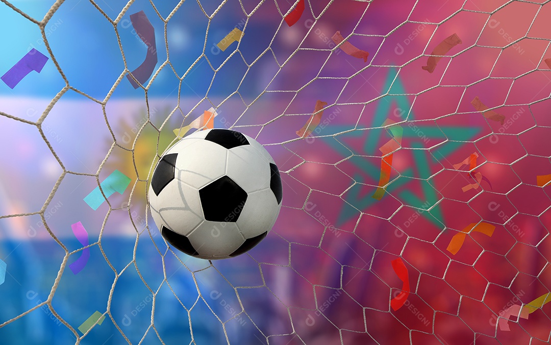Competição da Copa de Futebol entre as seleções nacional argentina e nacional marroquina.