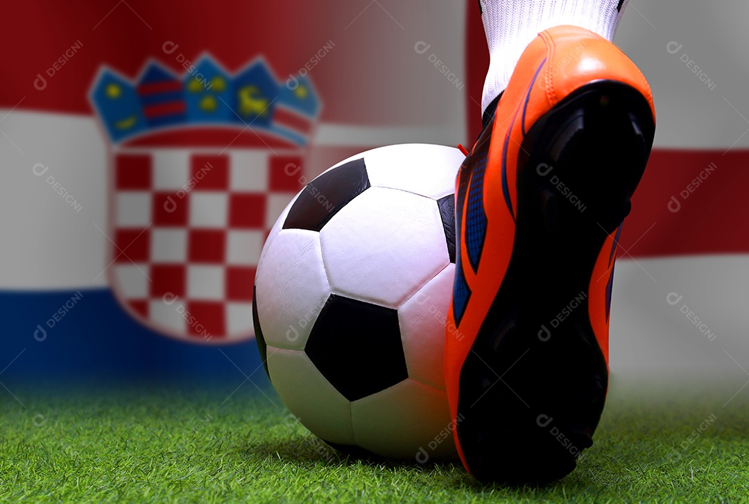 Competição da Copa de Futebol entre a Croácia nacional e a Inglaterra nacional.