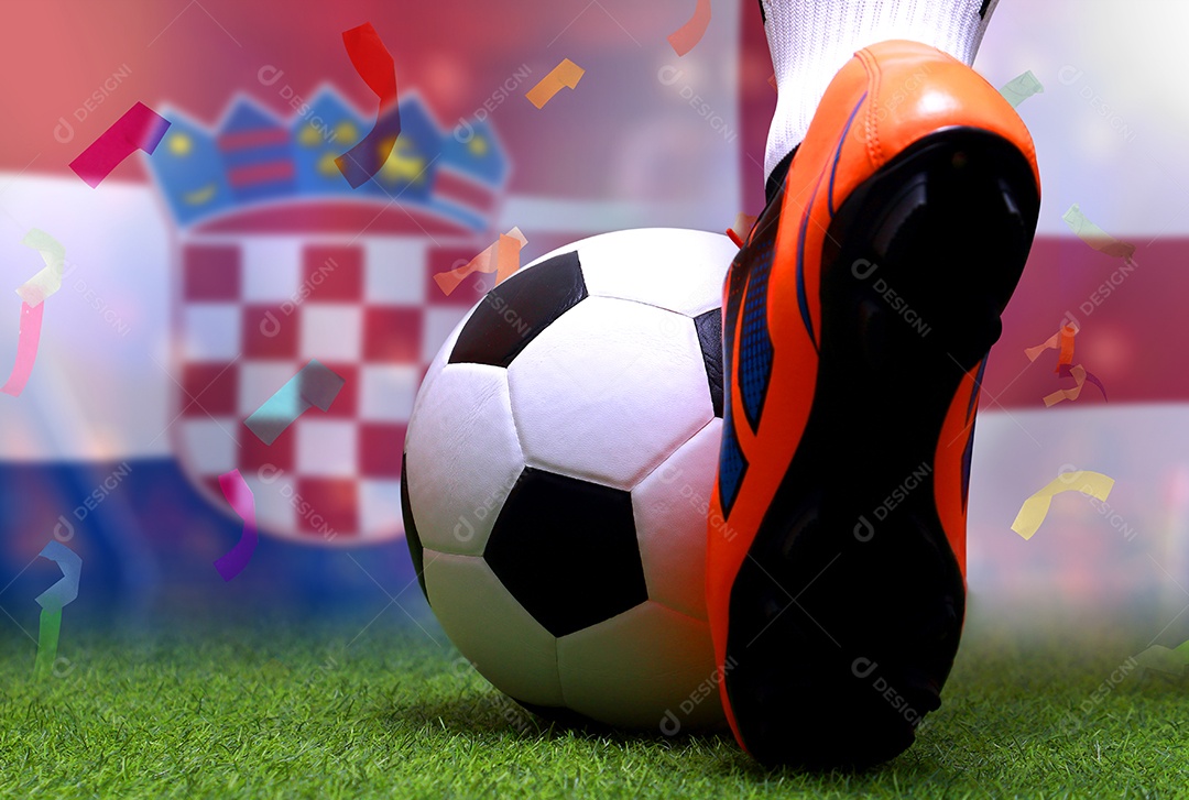 Competição da Copa de Futebol entre a Croácia nacional e a Inglaterra nacional.