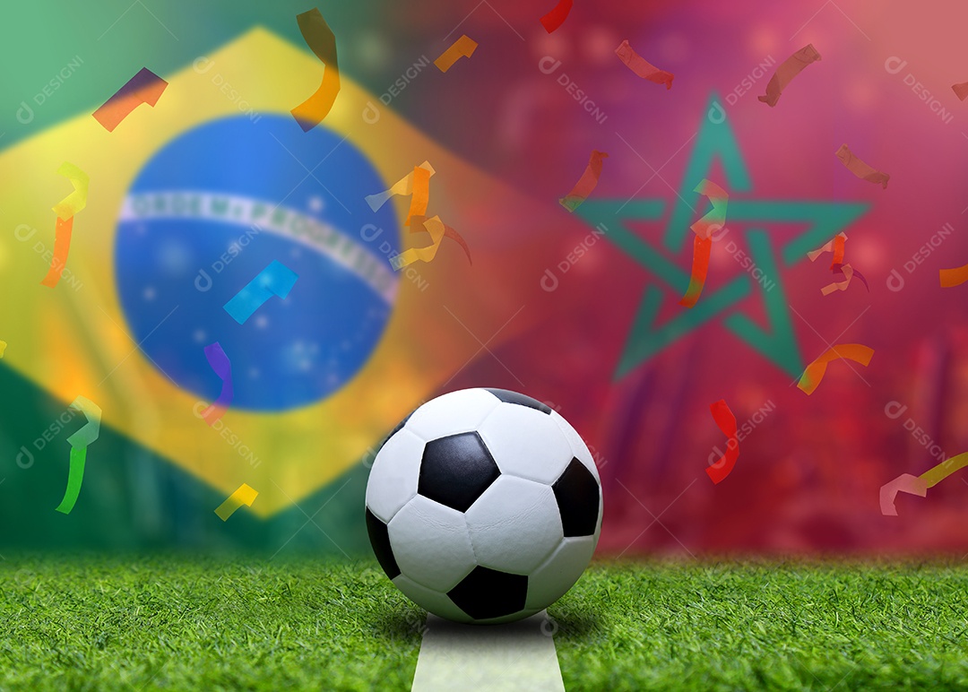 Competição da Copa de Futebol entre as seleções nacional do Brasil e nacional do Marrocos.