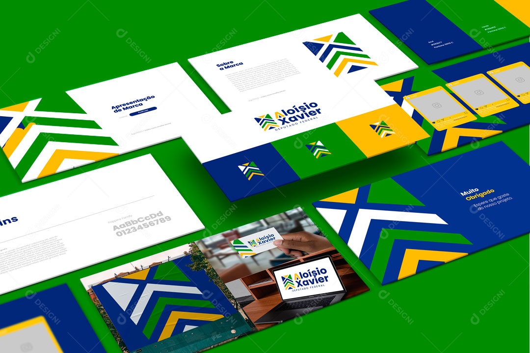 Apresentação Comercial de Identidade Visual PSD Editável