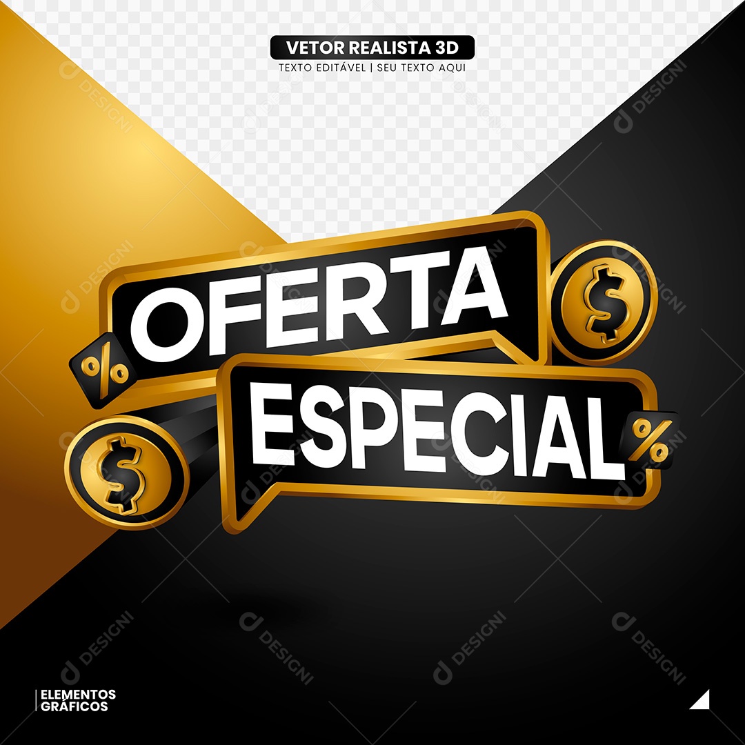 Elemento Vetorial Caixa de Texto EPS Editável