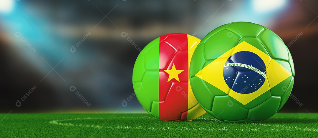 Copa do Mundo Brasil x Camarões Imagem JPG