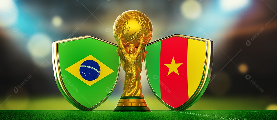 Copa do Mundo Brasil x Suíça 3D Imagem JPG