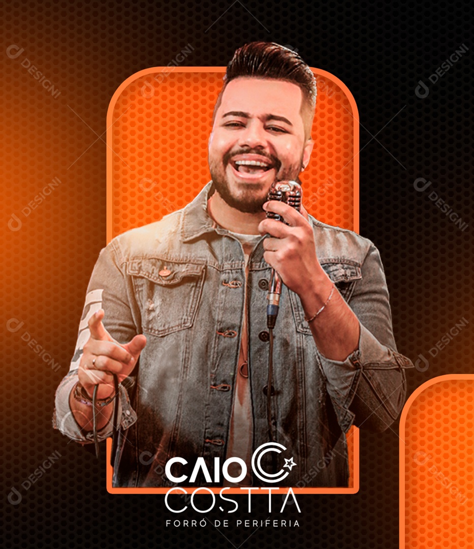 Flyer Cantor Caio Costta Social Media PSD Editável