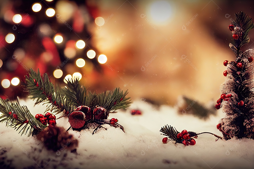 Detalhe de um fundo de banner de Natal de alta resolução