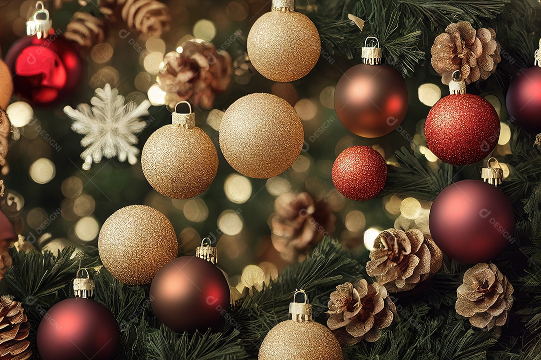 Detalhe de um fundo de banner de Natal de alta resolução