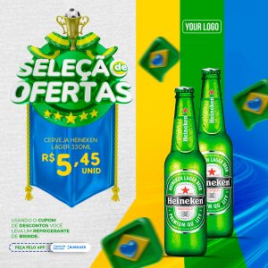 Cervejaria Seleção de Ofertas Social Media PSD Editável