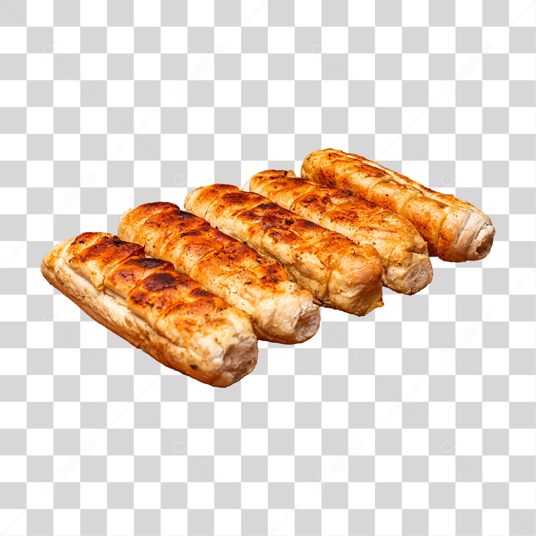 Pão de Alho Churrasco PNG Transparente