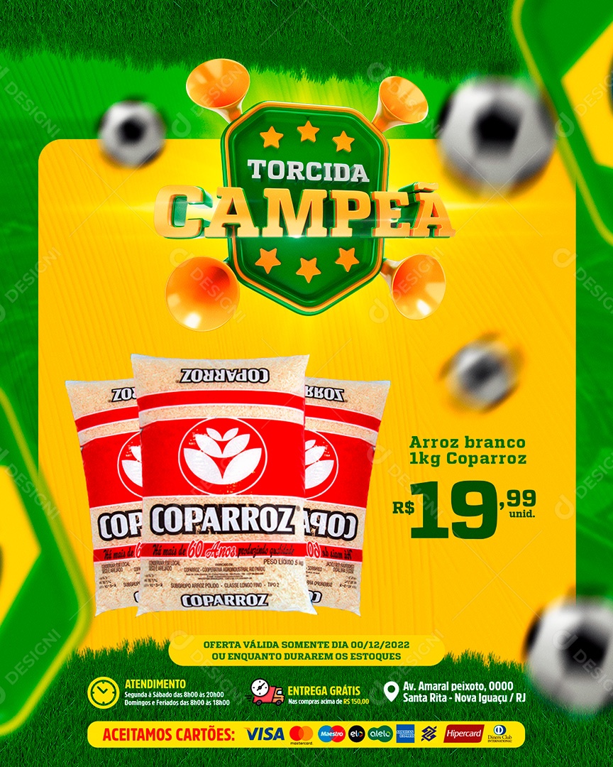 Post Encarte da Copa do Mundo Social Media PSD Editável