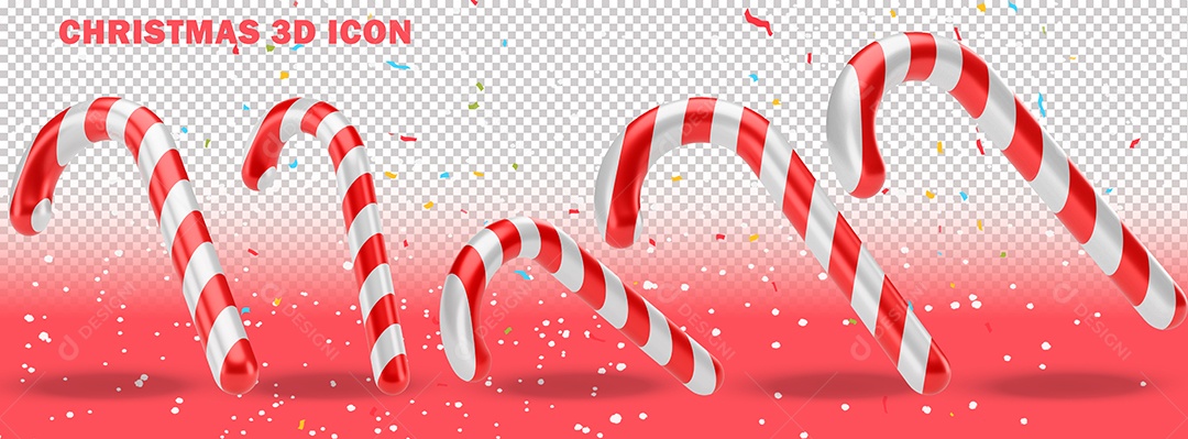 Elemento 3D Para Composição Enfeite de Natal PSD