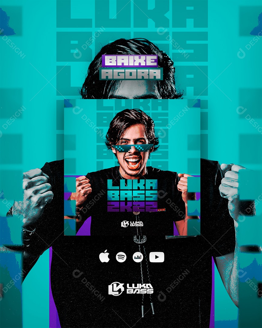 Post Feed Luka Bass 2k22 Social Media PSD Editável