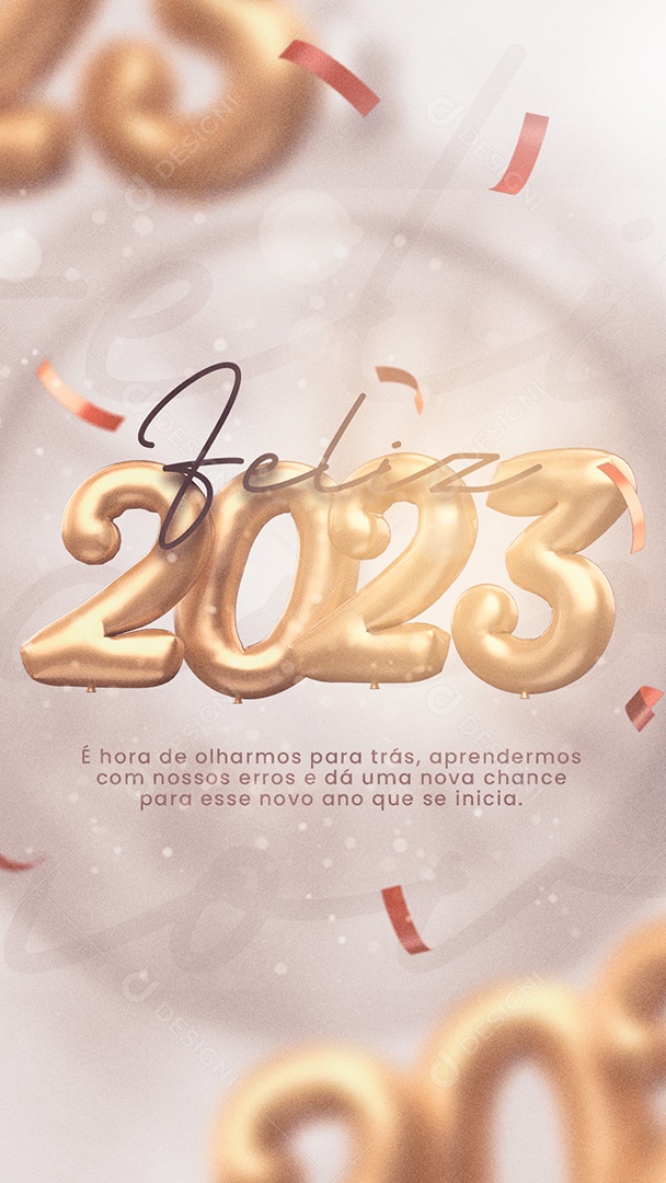 Story É Hora de Olharmos para Trás Feliz Ano Novo Social Media PSD Editável