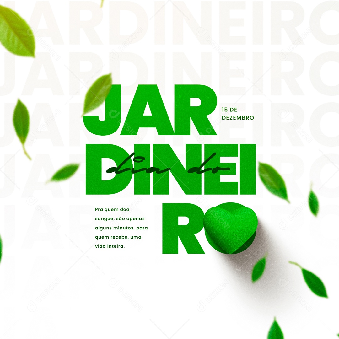 Dia do Jardineiro 15 de Dezembro Social Media PSD Editável