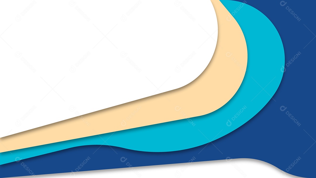 Abstrato simples de ondas de água do mar verde corte de papel moderno